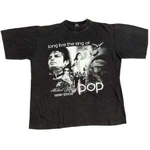 Rare Michael Jackson Long Live The King of Pop Memorial RIP T-Shirt 2009 Size XL